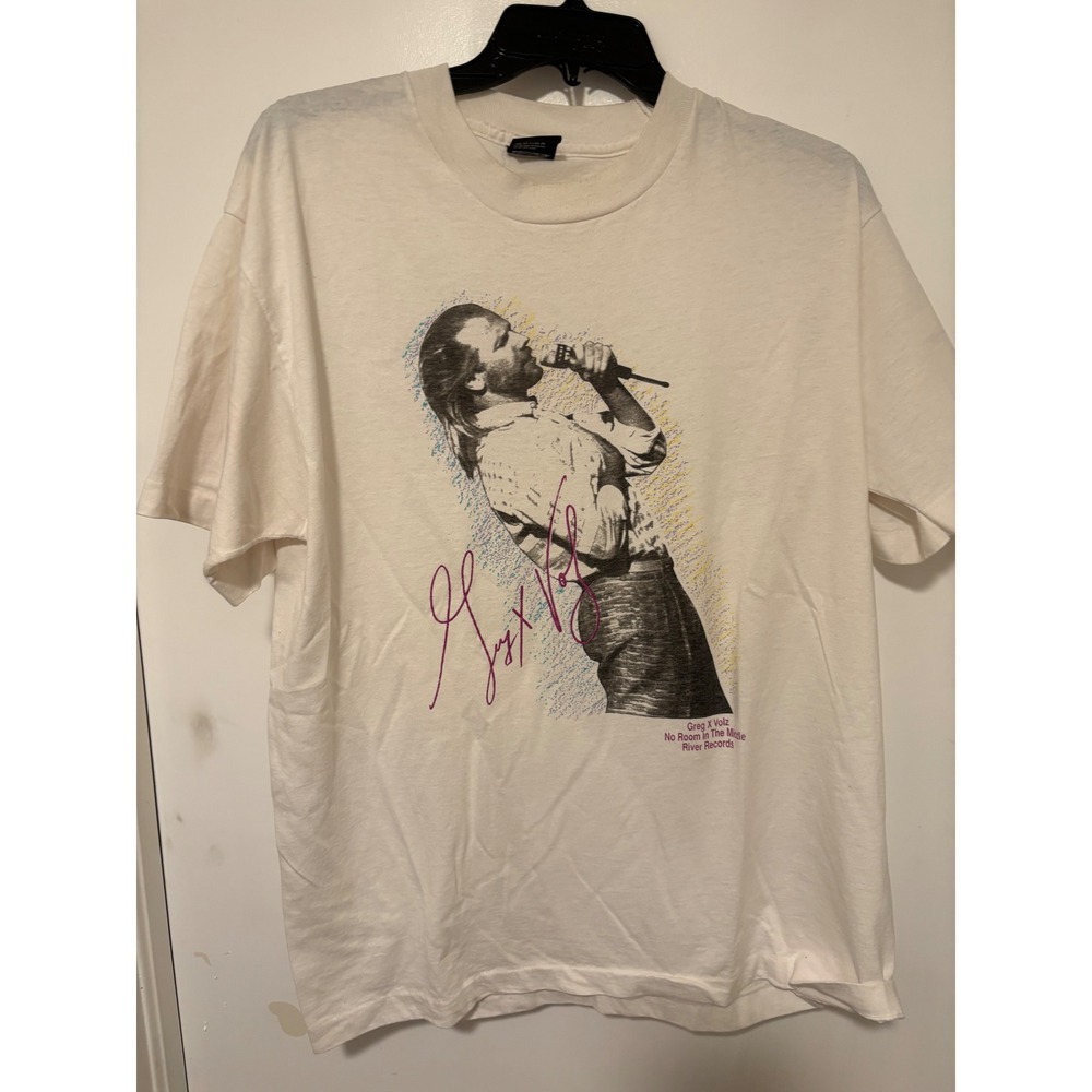 Vintage Greg X Volz No Room In The Middle Shirt XL Screen Stars Best 80s Rock